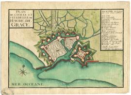 Plan de la Ville et Citadelle du Havre de Grace - Vers 1701