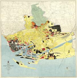 Plan des destructions de la ville du Havre - 1944 (1Fi89)