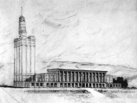 Projet pour l'hôtel de ville, 1952