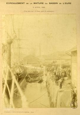 Ecroulement de la mâture du bassin de Leure (2) - 8 avril 1892
