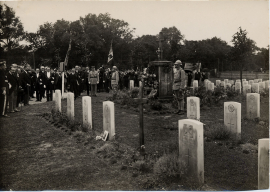 Inauguration du monument aux morts, au cimetière Sainte-Marie, 3 août 1924