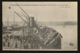 L'échouement en Garonne du Paquebot des M.M. "Le Chili", le 24 avril 1903.