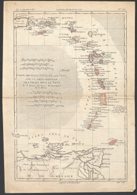 Carte des iles Antilles (1Fi352)