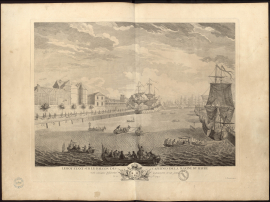 Le Roy étant sur le balcon des cazernes de la Marine du Havre voit exécuter différentes manœuvres et un joute, le 20 septembre 1749.