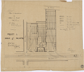 Projet d'agrandissement du dépôt de Graville, 1928 (2Fi104)
