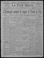 Consulter le journal du mardi 24 juin 1919