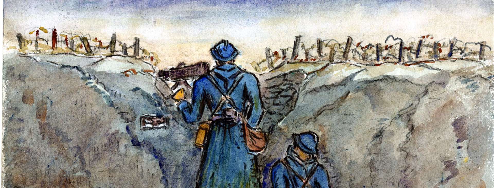 ©Robert Varin, Archives municipales du Havre, Dans les tranchées, 50Fi1 Dans les tranchées, 50Fi1