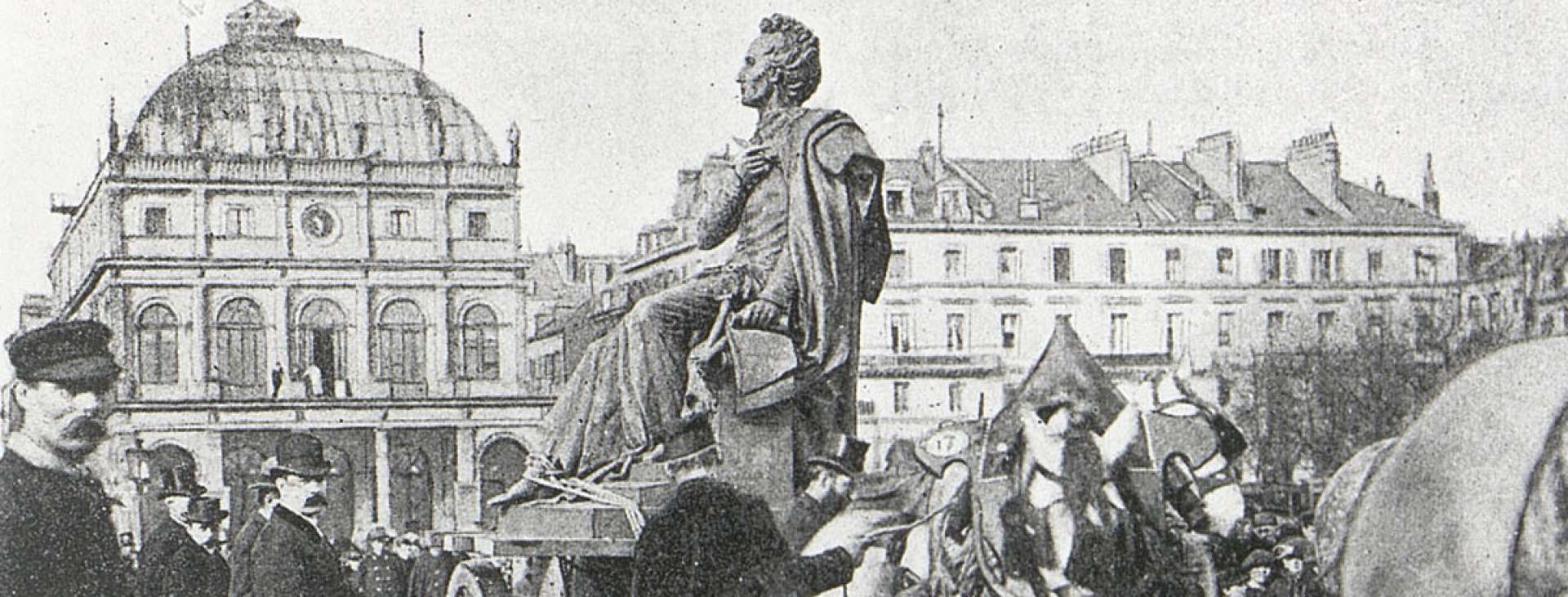 Déplacement de la statue de Casimir Delavigne (71Fi1000)