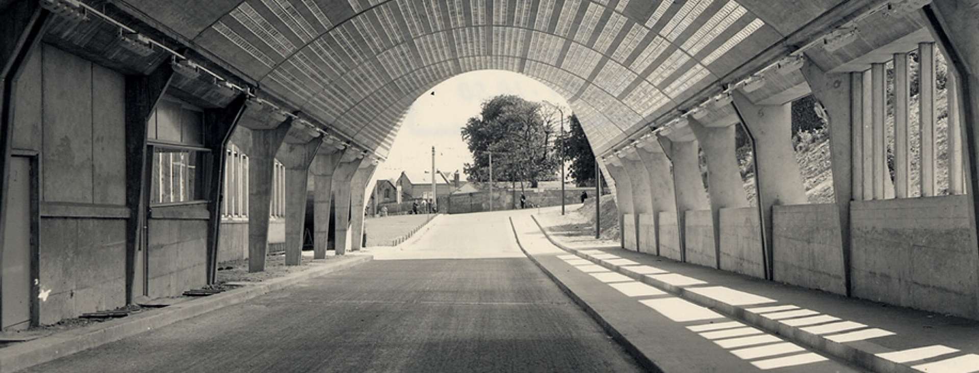 Sortie nord du tunnel Jenner, 1962 (Hauville)