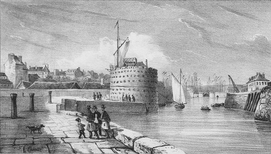 ENTRÉE DU PORT du HÂVRE au 19e - Gravure 19e (de Jugelet, peintre de la Marine) EUR 25,00 - FR