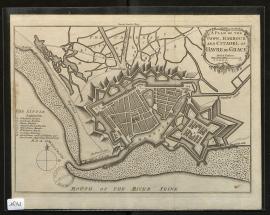 A plan of the town, Harbour and Citadel of Havre de Grace - Vers 1750 
