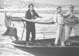 ©Alfred Fornallaz - Archives municipales du Havre Le retour d'Alain Gerbault, 1929